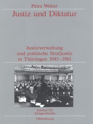 cover image of Justiz und Diktatur